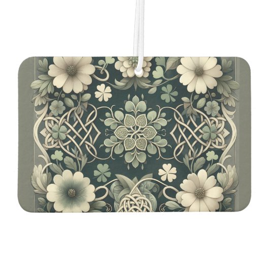 Celtic Clover Floral Charm Luchtverfrisser (Achterkant)