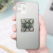 Celtic Clover Floral Charm Sticker (Telefoon)