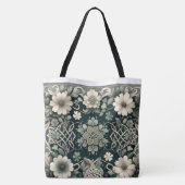 Celtic Clover Floral Charm Tote Bag (Achterkant)