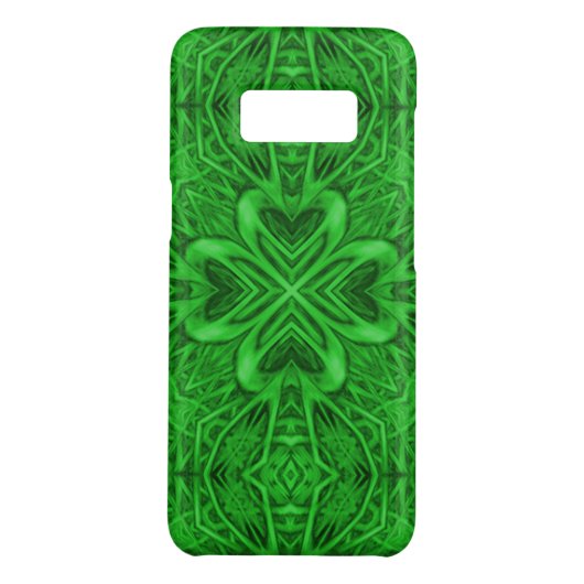 Celtic Clover  Green Fractal Kaleidoscope Case-Mate Samsung Galaxy Hoesje (Achterkant)