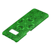 Celtic Clover  Green Fractal Kaleidoscope Case-Mate Samsung Galaxy Hoesje (Onderkant)