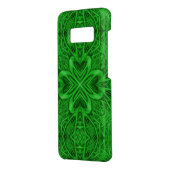 Celtic Clover  Green Fractal Kaleidoscope Case-Mate Samsung Galaxy Hoesje (Achterkant/links)