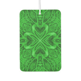 Celtic Clover  Green Fractal Kaleidoscope Luchtverfrisser
