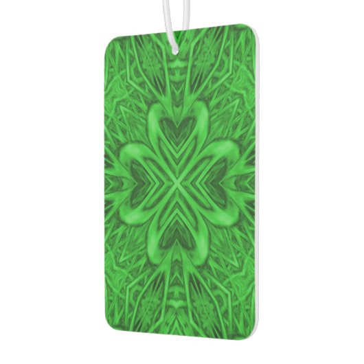 Celtic Clover  Green Fractal Kaleidoscope Luchtverfrisser (Links)