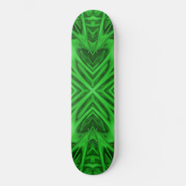 Celtic Clover  Green Fractal Kaleidoscope Persoonlijk Skateboard