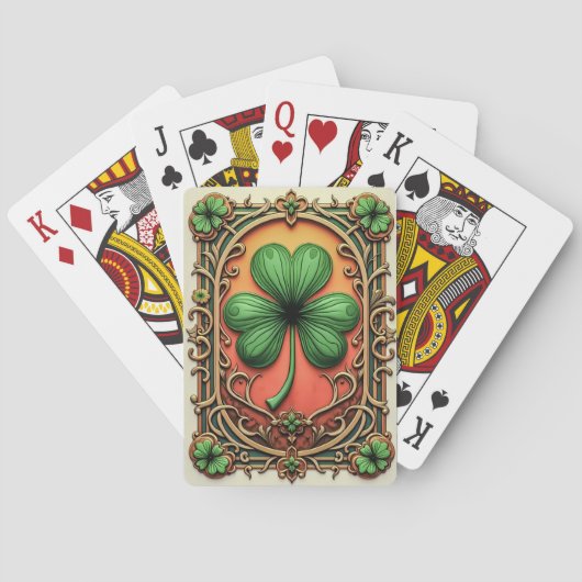 Celtic Clover of Fortune Pokerkaarten (Achterkant)
