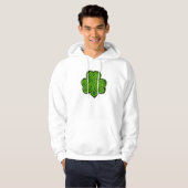 CELTIC CLOVER SHAMROCK Hoodie in Ierse stijl (Voorkant volledig)