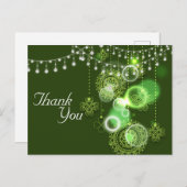 Celtic Clovers Groen en Wit Iers Bedankt Briefkaart (Voorkant / Achterkant)