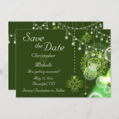 Celtic Clovers Irish Save the Date Wedding Kaart (Voorkant / Achterkant)