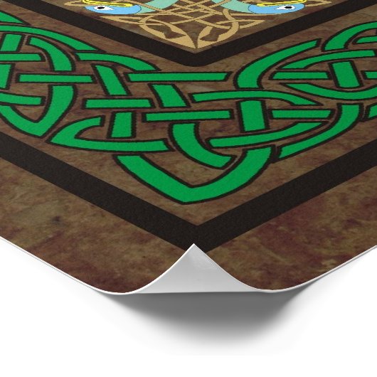 Celtic Color Spirals Poster (Hoek)