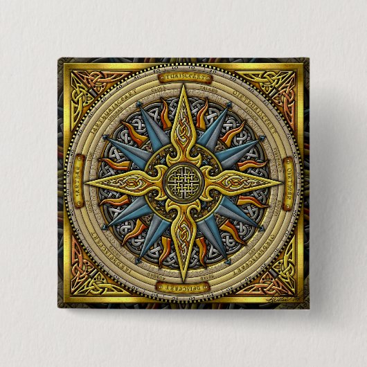 Celtic Compass Button (Voorkant)