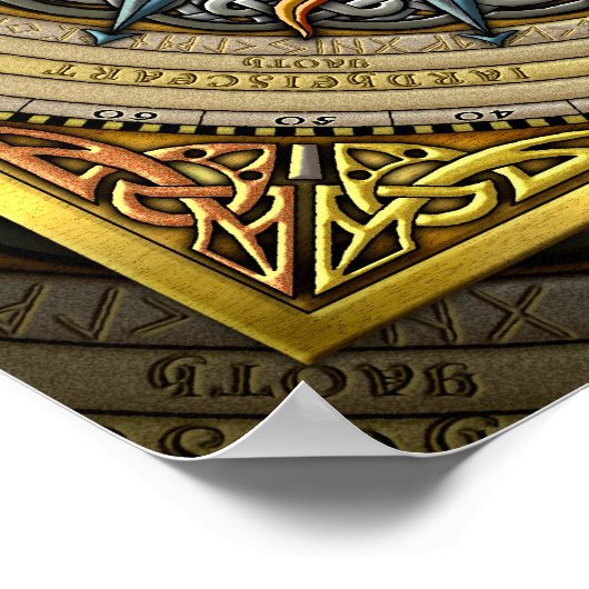 Celtic Compass FIne Art Poster (Hoek)