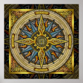Celtic Compass FIne Art Poster (Voorkant)
