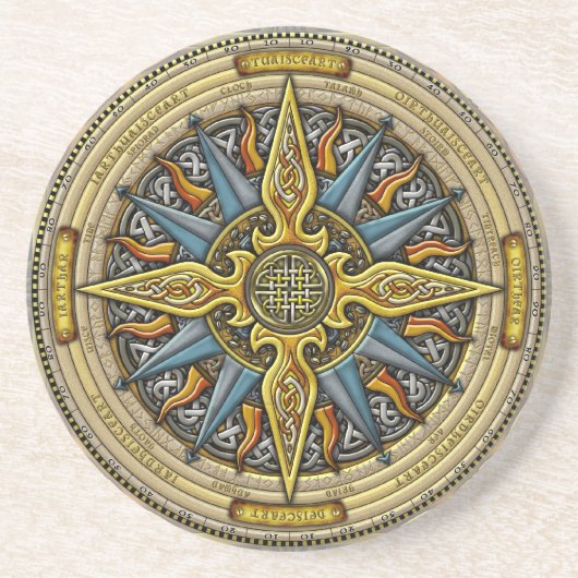 Celtic Compass Onderzetters (Voorkant)