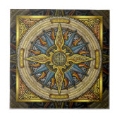 Celtic Compass Tile Tegeltje (Voorkant)