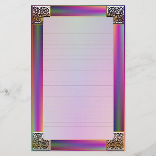 "Celtic Corners Eight" fijn gevoerd briefpapier (Voorkant)