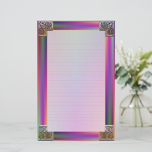 "Celtic Corners Eight" fijn gevoerd briefpapier (Staand voorkant)