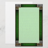 "Celtic Corners Five" fijn gevoerd briefpapier (Voorkant / Achterkant)