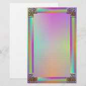 "Celtic Corners One" Fine Lined Stationery Briefpapier (Voorkant / Achterkant)