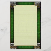 "Celtic Corners Six" fijn gevoerd briefpapier (Voorkant)