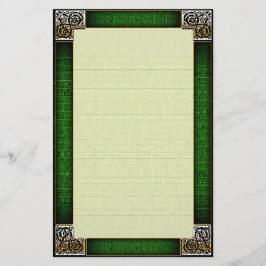 "Celtic Corners Six" fijn gevoerd briefpapier (Voorkant)