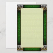 "Celtic Corners Six" fijn gevoerd briefpapier (Voorkant / Achterkant)