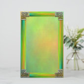 "Celtic Corners Two" fijn gevoerd briefpapier (Staand voorkant)