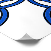 Celtic Cross 11 Blue Poster (Hoek)