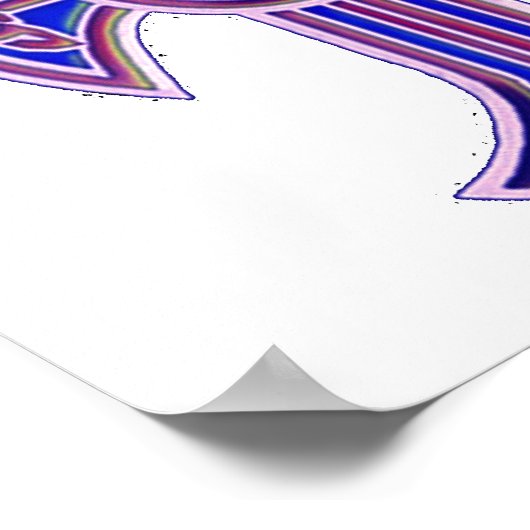 Celtic Cross 2 Paars Poster (Hoek)