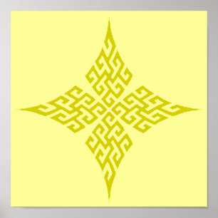 Celtic Cross 5 Gold Poster