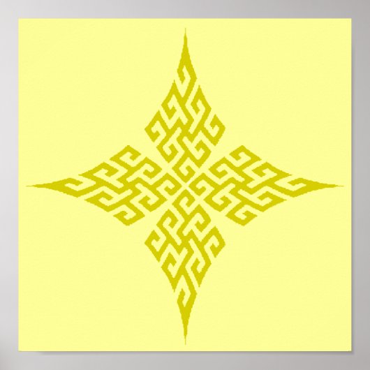 Celtic Cross 5 Gold Poster (Voorkant)