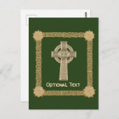 Celtic Cross aangepast Briefkaart (Voorkant / Achterkant)
