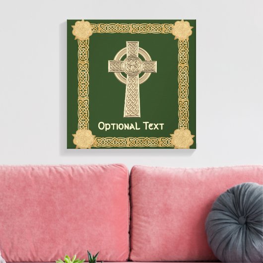 Celtic Cross aangepast Canvas Afdruk (Insitu (Woonkamer))
