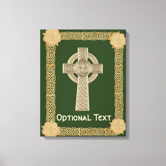 Celtic Cross aangepast Canvas Afdruk (Voorkant)