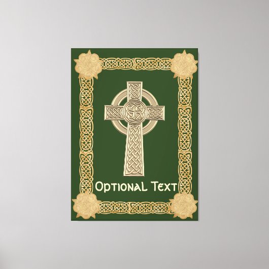 Celtic Cross aangepast Canvas Afdruk (Voorkant)