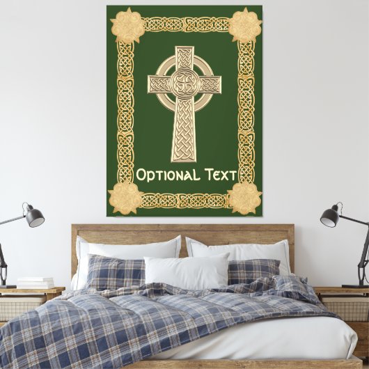 Celtic Cross aangepast Canvas Afdruk (Insitu (Slaapkamer))