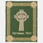 Celtic Cross aangepast Fleece Deken (Voorkant)