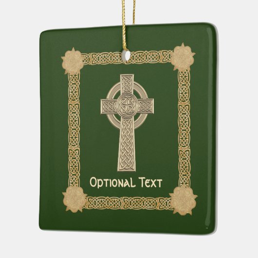 Celtic Cross aangepast Keramisch Ornament (Links)
