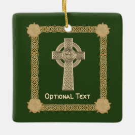 Celtic Cross aangepast Keramisch Ornament