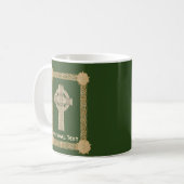 Celtic Cross aangepast Koffiemok (Voorkant links)