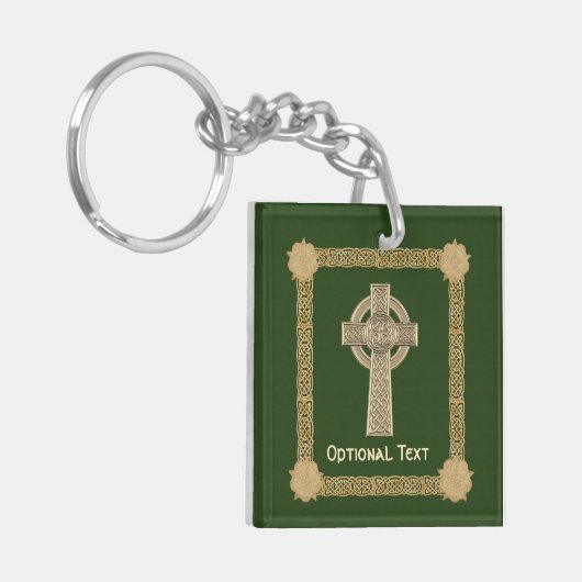 Celtic Cross aangepast Sleutelhanger (Voorkant Links)
