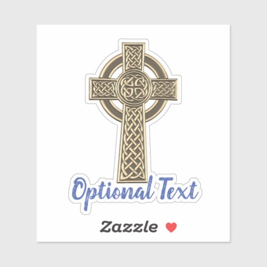 Celtic Cross aangepast Sticker (Vel)