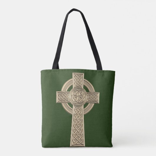 Celtic Cross aangepast Tote Bag (Achterkant)
