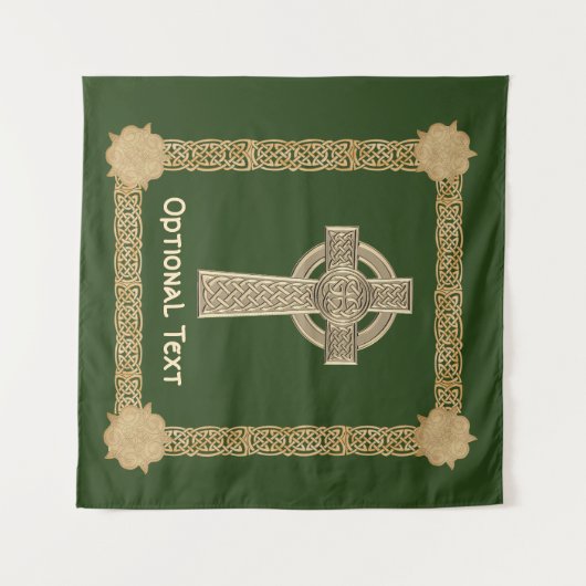 Celtic Cross aangepast Wandkleed (Voorkant (horizontaal))