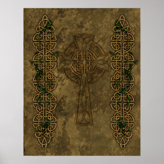 Celtic Cross and Cross Knots Poster (Voorkant)