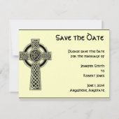 Celtic Cross Black en Mythic Ivory Save the Date (Voorkant)