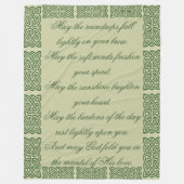 Celtic Cross Blessing Fleece Deken (Voorkant)