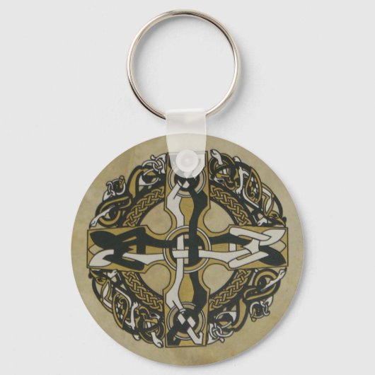 Celtic Cross Bodhran sleutelhanger (Voorkant)