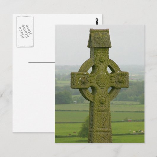 Celtic Cross Briefkaart (Voorkant / Achterkant)