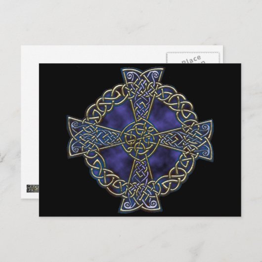 Celtic Cross Briefkaart (Voorkant / Achterkant)